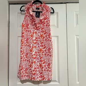🧡🆕NWT Sailor Sailor Vibrant Orange and White Starfish Dress Large